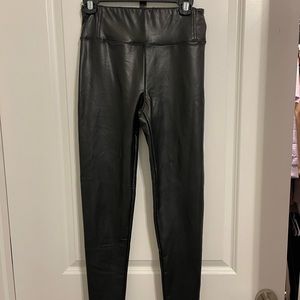 Black Faux leather leggings